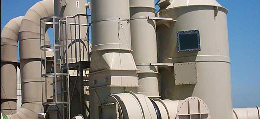 Production process and usage of acid mist purification tower